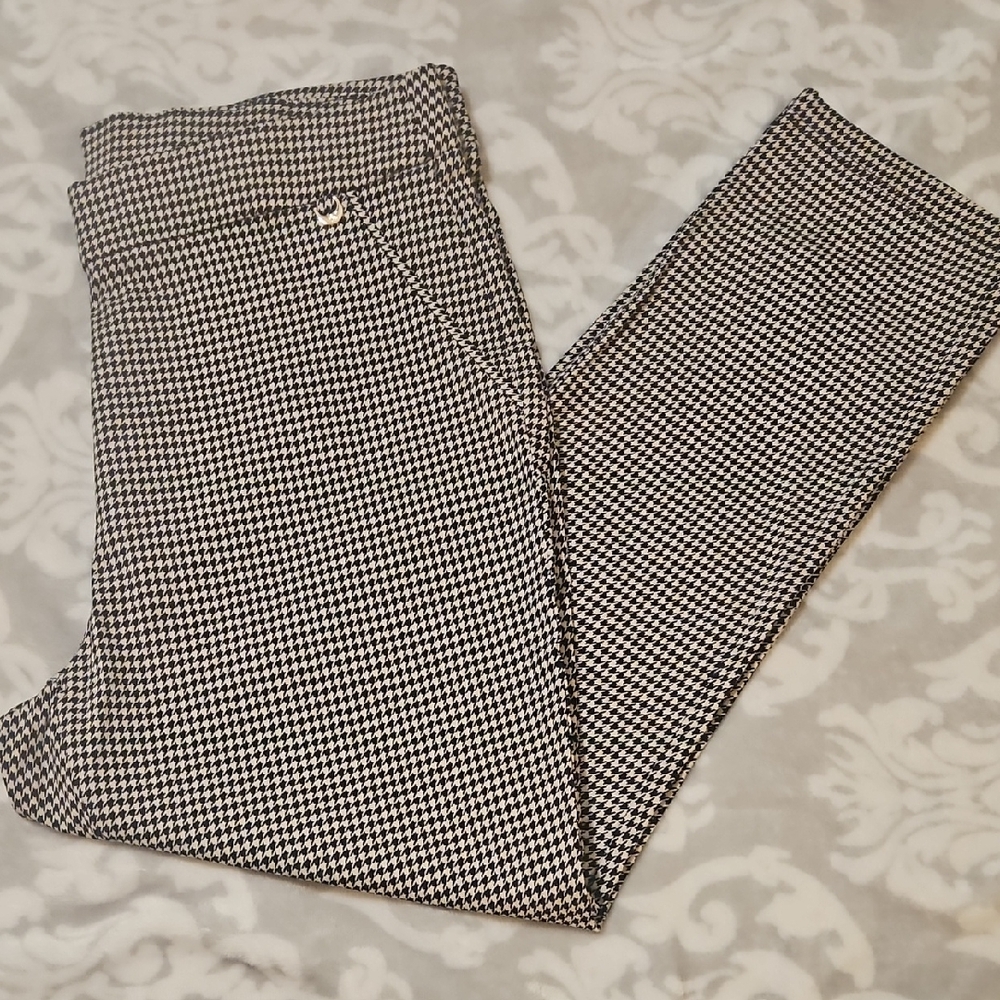 Black and White Houndstooth Pants